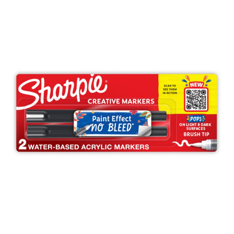 Sharpie Creative Marker Brush Tip Assorted Colours, 6 Packs of 2 Sharpie Creative Marker Brush Tip Assorted Colours, 6 Packs of 2
