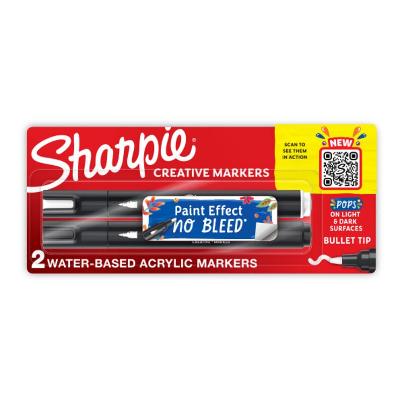 Sharpie Creative Markers Bullet Tip Assorted Colours, 6 Packs of 2 Sharpie Creative Markers Bullet Tip Assorted Colours, 6 Packs of 2