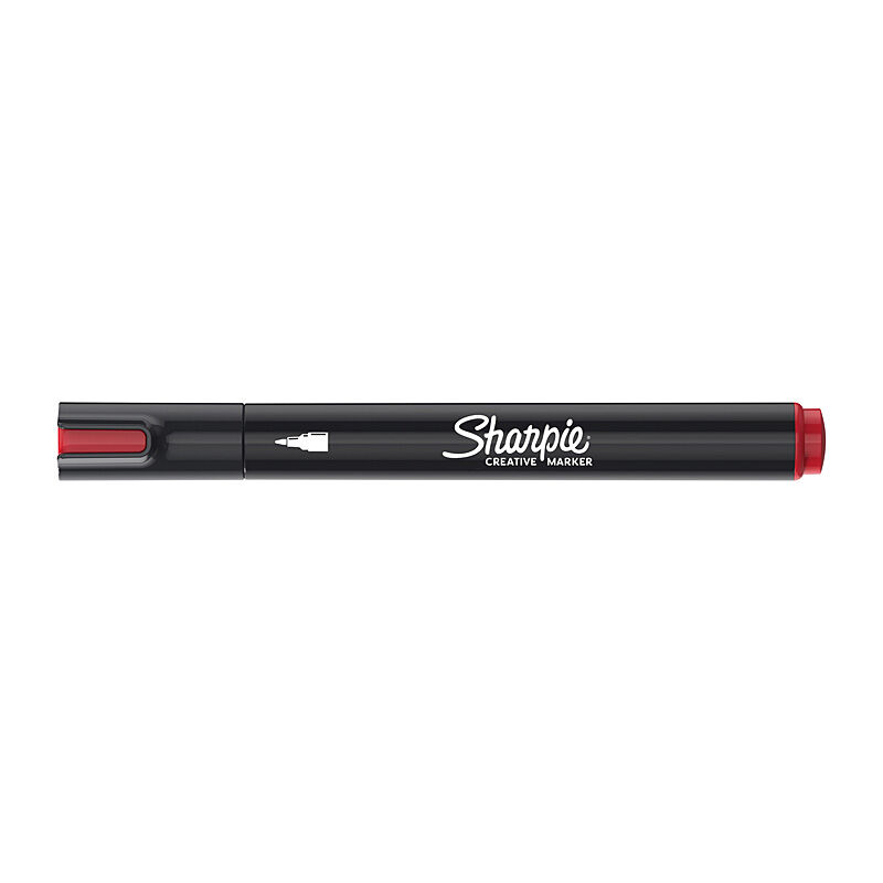 Sharpie Creative Markers - Water-Based Acrylic Bullet Tip Markers - Red - Box of 6