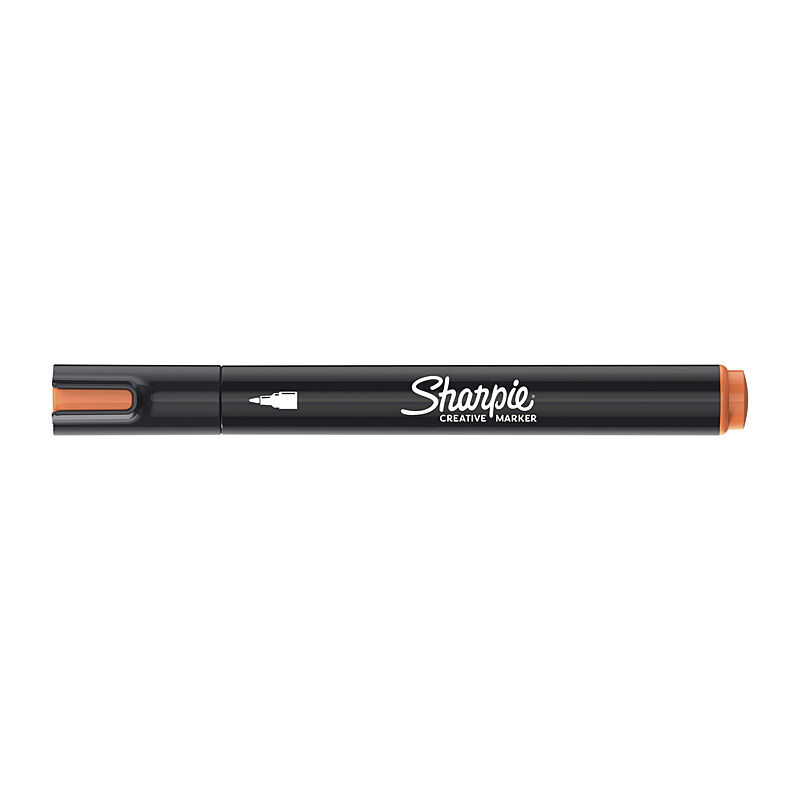 Sharpie Creative Markers - Water-Based Acrylic Bullet Tip Markers - Orange - Box of 6
