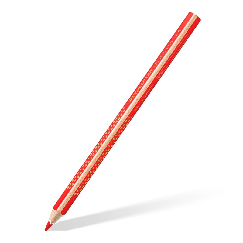 Staedtler Noris Jumbo Coloured Pencils with Sharpener Assorted Colours, Box of 12 Staedtler Noris Jumbo Coloured Pencils with Sharpener Assorted Colours, Box of 12