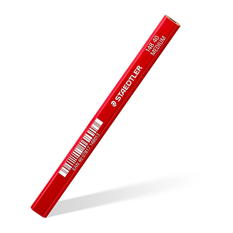Staedtler Carpenter Pencils 2H - Red - Pack of 12 Staedtler Carpenter Pencils 2H - Red - Pack of 12