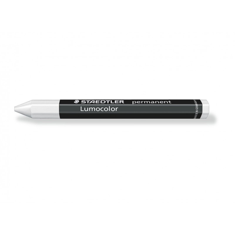 Staedtler Lumocolor Permanent Omnigraph Crayons White, Box of 12 Staedtler Lumocolor Permanent Omnigraph Crayons White, Box of 12