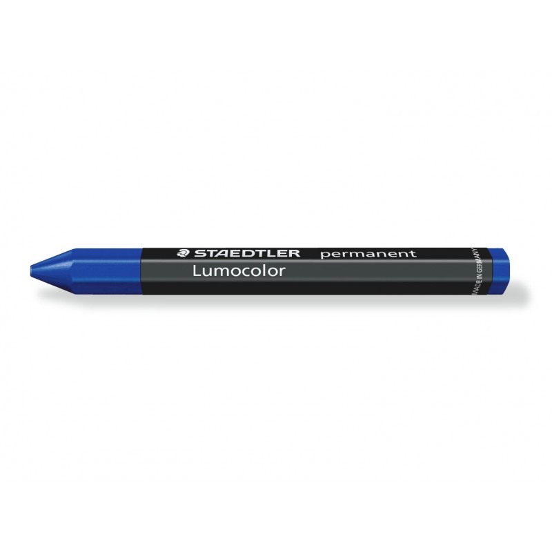 Staedtler Lumocolor Permanent Omnigraph Crayons Blue, Box of 12 Staedtler Lumocolor Permanent Omnigraph Crayons Blue, Box of 12