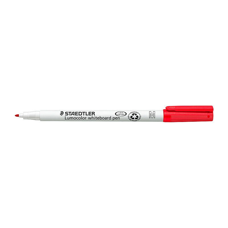 Staedtler Lumocolor Whiteboard Pens Red, Box of 10