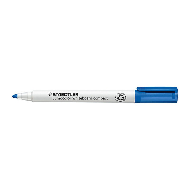Staedtler Compact Whiteboard Markers Blue, Box of 10