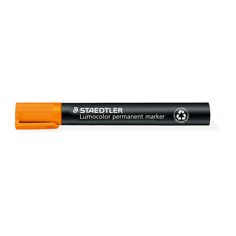 Staedtler 352 Permanent Markers - Bullet Tip - Orange - Box of 10