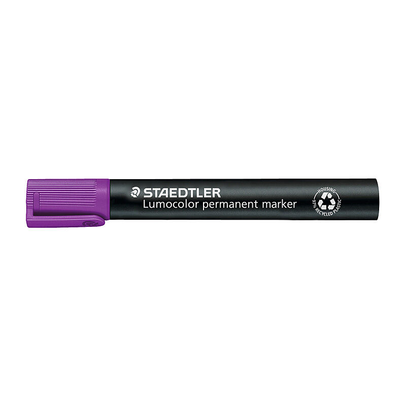 Staedtler 352 Permanent Markers - Bullet Tip - Violet - Box of 10