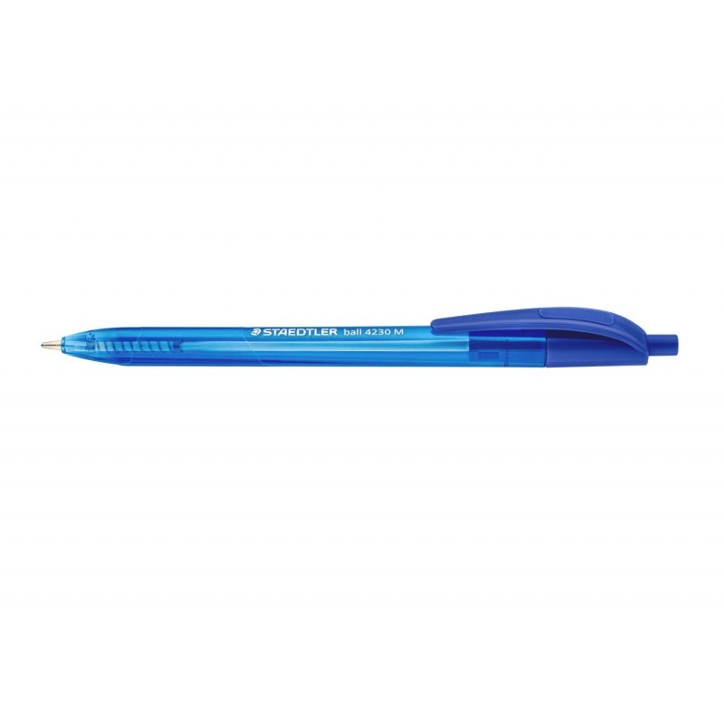 Staedtler 4320 Triangular Ballpoint Pens Medium Blue, Box of 10 Staedtler 4320 Triangular Ballpoint Pens Medium Blue, Box of 10