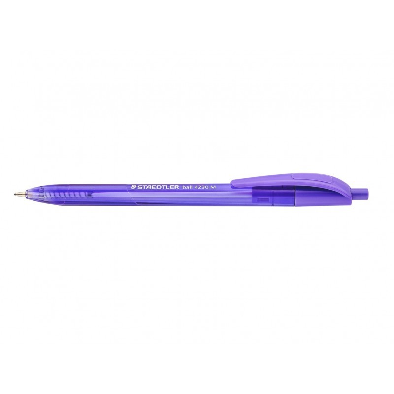 Staedtler 4320 Triangular Medium Ballpoint Pens Purple, Box of 10 Staedtler 4320 Triangular Medium Ballpoint Pens Purple, Box of 10