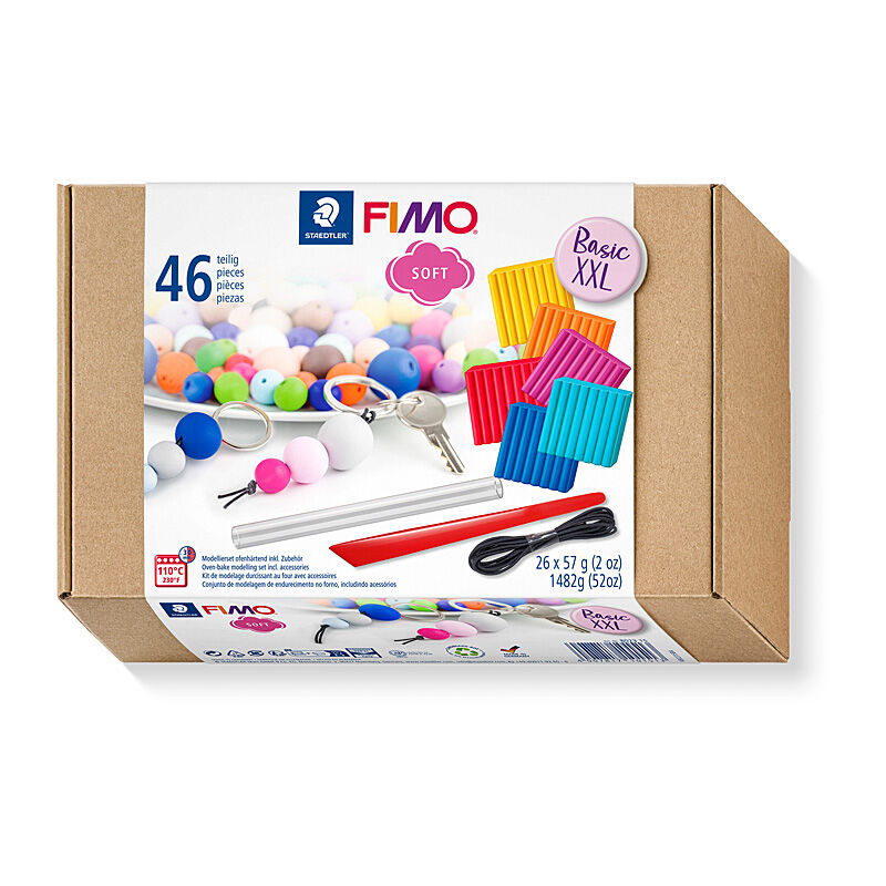 Staedtler 8023 FIMO Soft XXL Set for Modelling Clay