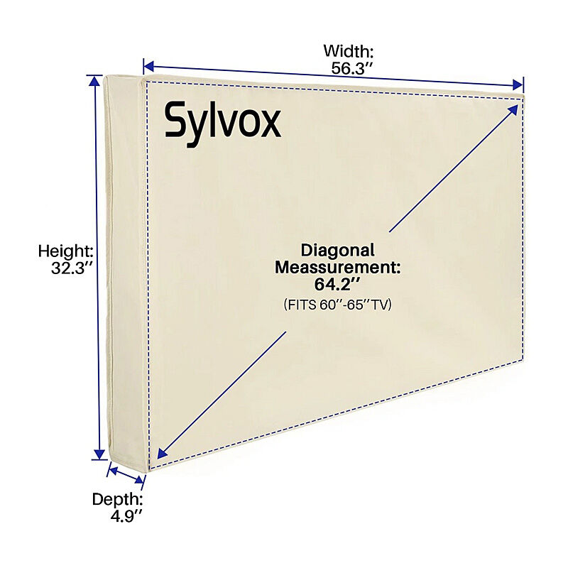 Sylvox Waterproof Outdoor TV Cover 65in Sylvox Waterproof Outdoor TV Cover 65in