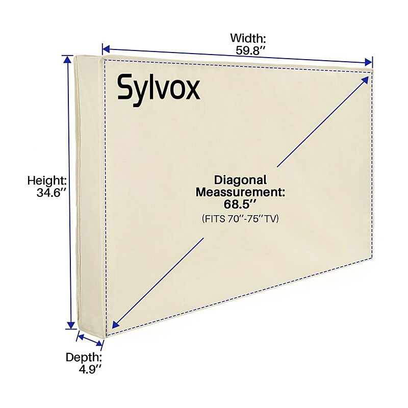 Sylvox Waterproof Outdoor TV Cover 75in