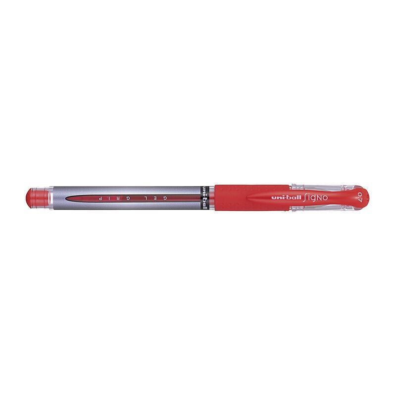 uni-ball Signo UM-151S Gel Grip Rollerball Pens 0.7 mm Red, Box of 12 uni-ball Signo UM-151S Gel Grip Rollerball Pens 0.7 mm Red, Box of 12