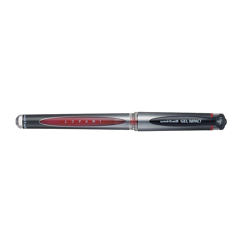 uni-ball Signo Impact Gel Pens Red 1.0 mm, Box of 12