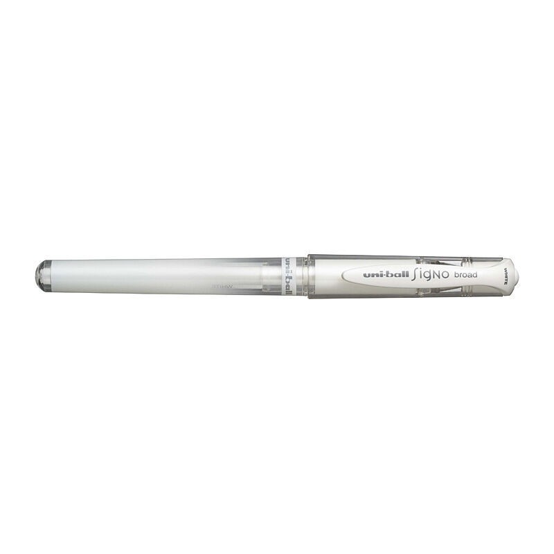 uni-ball Signo UM-153 Broad Gel Ink Pens White, Box of 12 uni-ball Signo UM-153 Broad Gel Ink Pens White, Box of 12