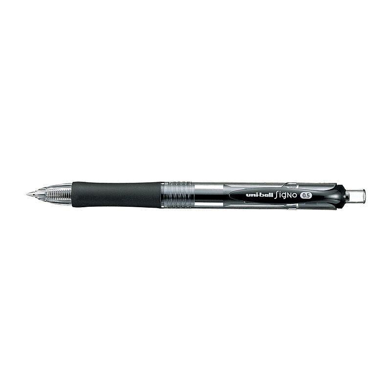 uni-ball Signo Retractable Gel Pens 0.5 mm Black, Box of 12 uni-ball Signo Retractable Gel Pens 0.5 mm Black, Box of 12