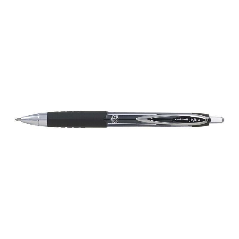 uni-ball Signo 207 Retractable Gel Pens Black 1.0 mm, Box of 12 uni-ball Signo 207 Retractable Gel Pens Black 1.0 mm, Box of 12