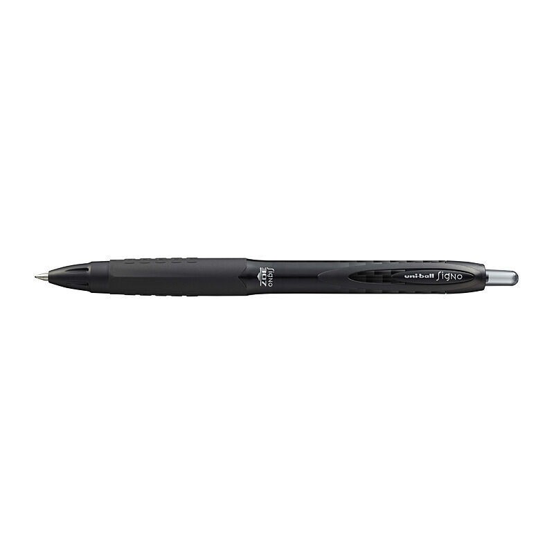 uni-ball Signo 307 Fine Retractable Gel Pens Black, 0.7 mm, Box of 12