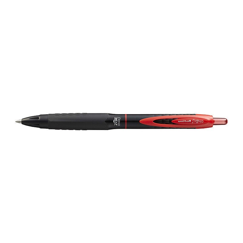 uni-ball Signo 307 Fine Retractable Gel Pens 0.7 mm Red, Box of 12