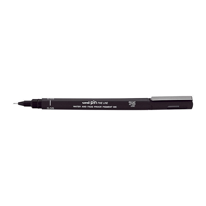 uni Pin Fineliners 0.05 mm Black, Box of 12 uni Pin Fineliners 0.05 mm Black, Box of 12