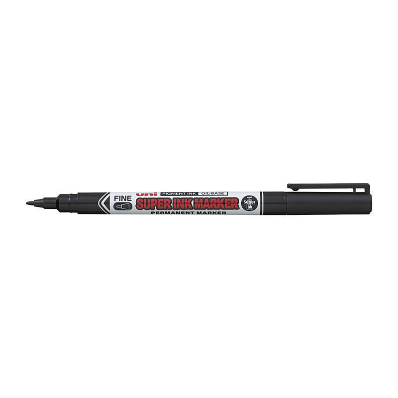 uni Super Ink Permanent Markers PNA-125 Black, Box of 12 uni Super Ink Permanent Markers PNA-125 Black, Box of 12