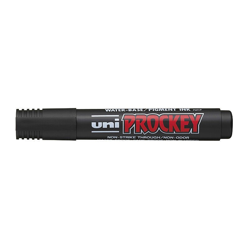 uni Prockey PM-122 Bullet Tip Permanent Markers Black, Box of 12 uni Prockey PM-122 Bullet Tip Permanent Markers Black, Box of 12