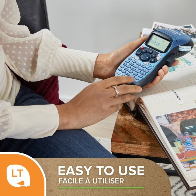 DYMO LetraTag 100H Blue Handheld Direct Thermal Label Maker