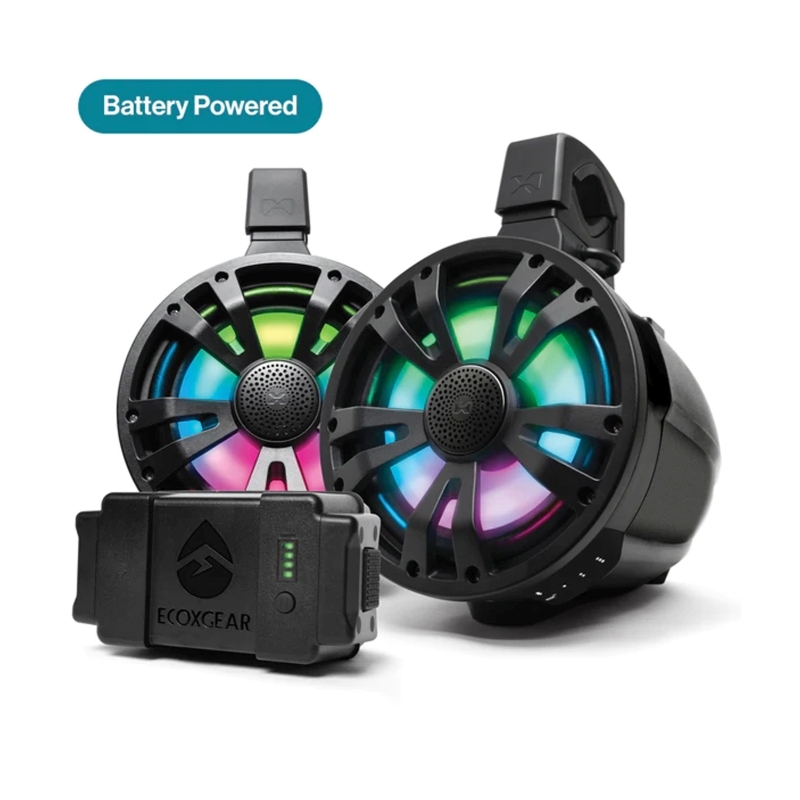 EcoXgear ET08 2-Pack Black 8 Inch Speakers Non Amplified