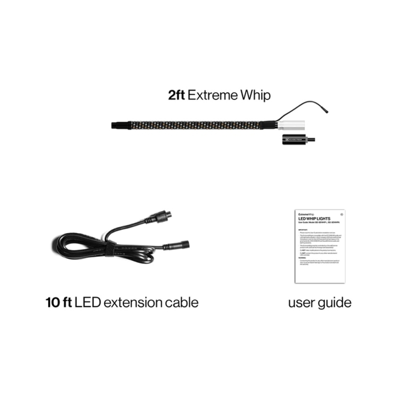 EcoXgear SoundExtreme 2ft LED Whip