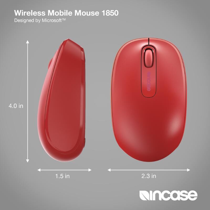 Incase Wireless Mobile Mouse 1850 - Flame Red Incase Wireless Mobile Mouse 1850 - Flame Red