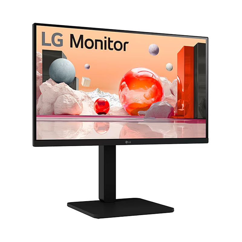 LG 23.8in IPS FHD monitor - 1920 x 1080 (16:9) 5ms 100Hz DP HDMI VGA USB Speaker Pivot