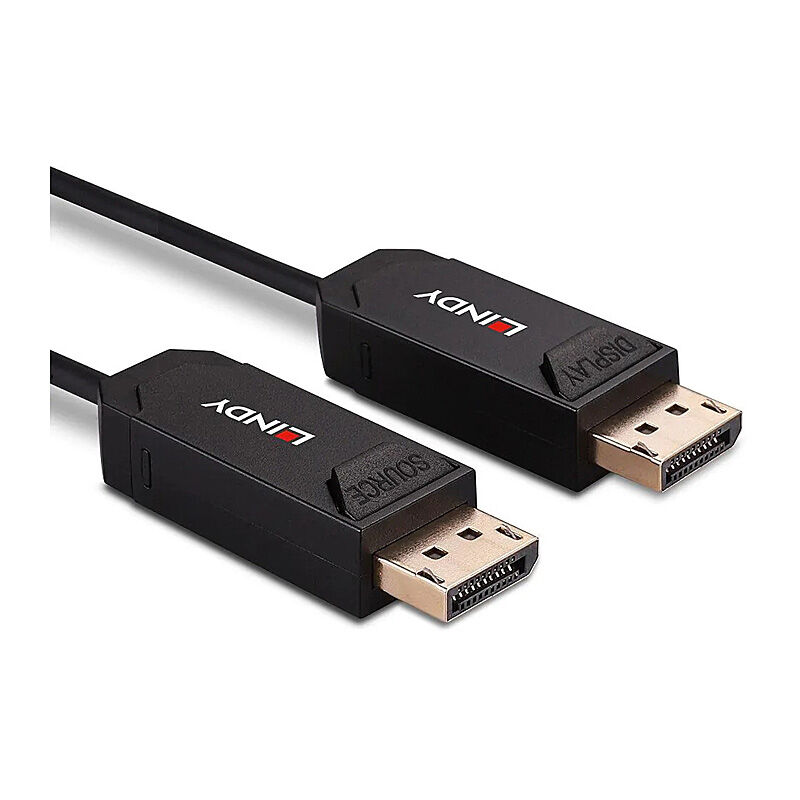 Lindy 10m Fibre Optic DP Cable Lindy 10m Fibre Optic DP Cable