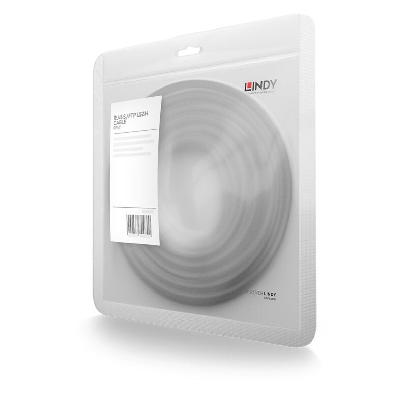 Lindy 5m CAT.7 S/FTP LSZH Network Cable - Grey Lindy 5m CAT.7 S/FTP LSZH Network Cable - Grey