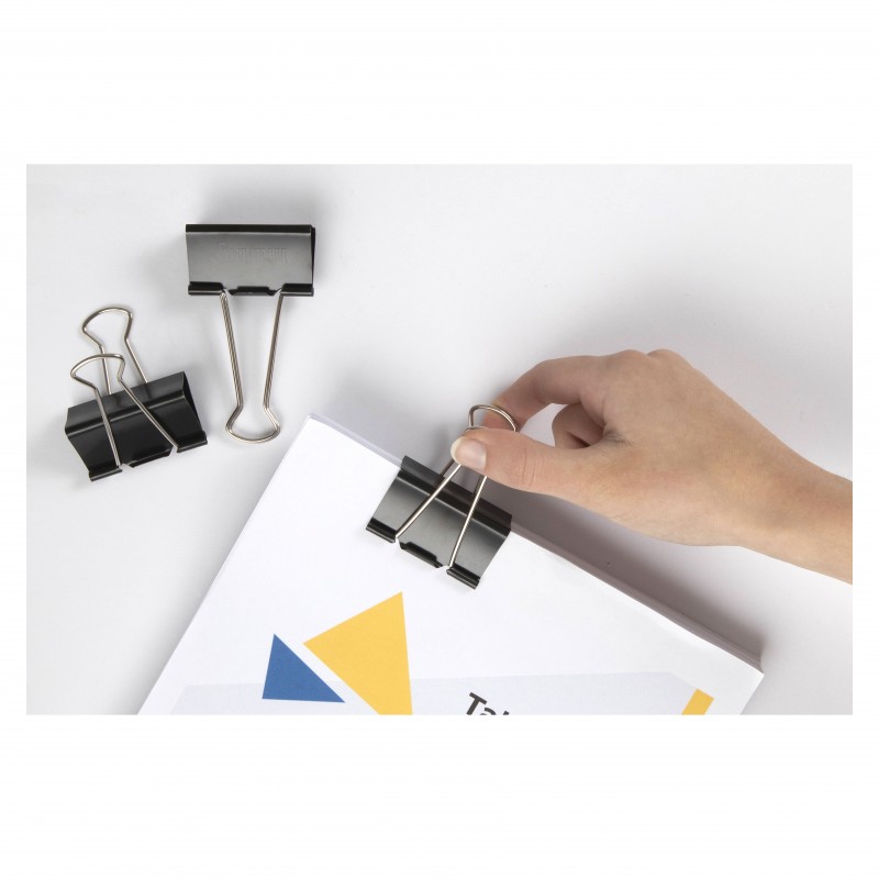 Marbig Fold Back Clips 50 mm, Box of 12
