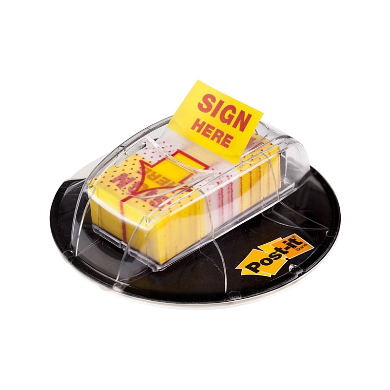 Post-It Sign Here Flags 25 x 43mm Desk Dispenser