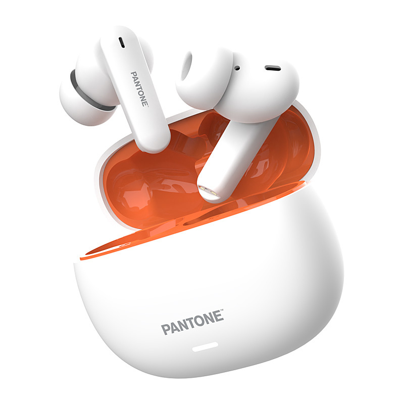 Pantone Bluetooth Active Noise Cancellation True Wireless Earbuds - Orange