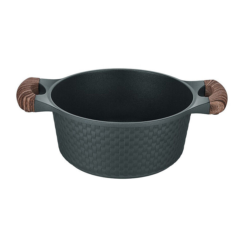 Resto Ran Black Casserole with Lid - Diameter 20cm Resto Ran Black Casserole with Lid - Diameter 20cm