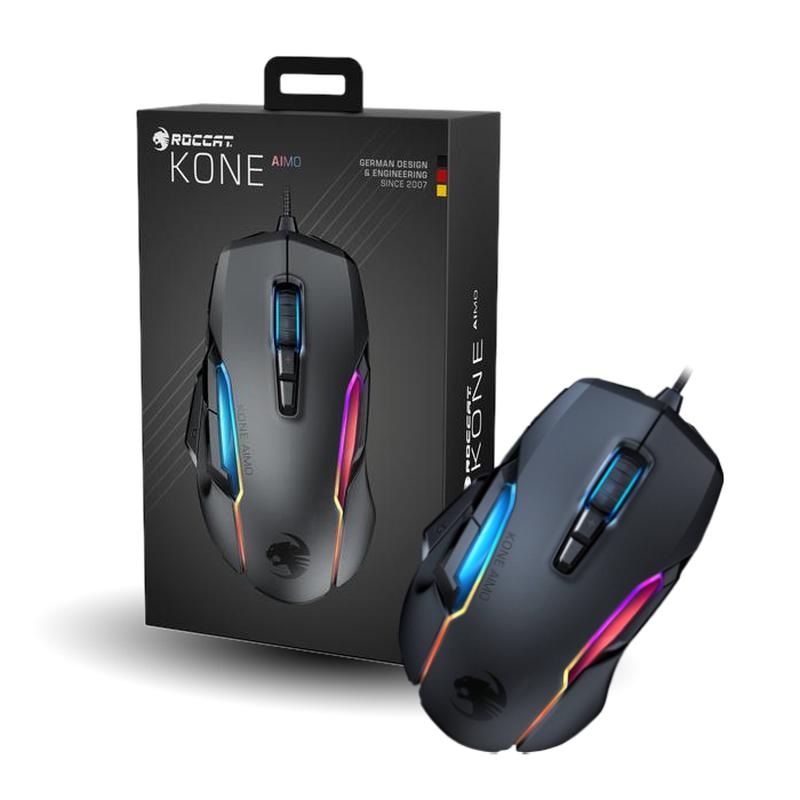 Roccat Kone AIMO Remastered RGB Gaming Mouse - Black