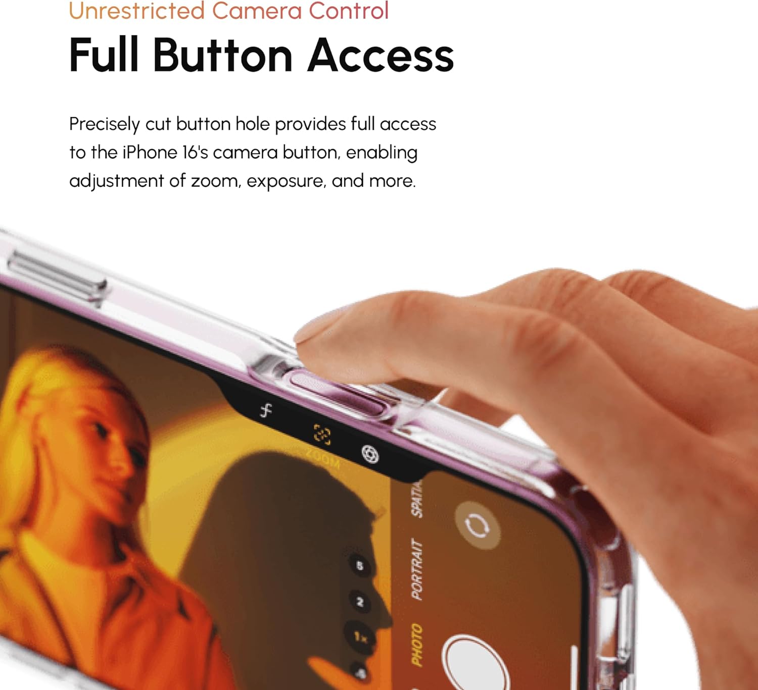 Shiftcam Camera Case for iPhone 16 Plus - Clear