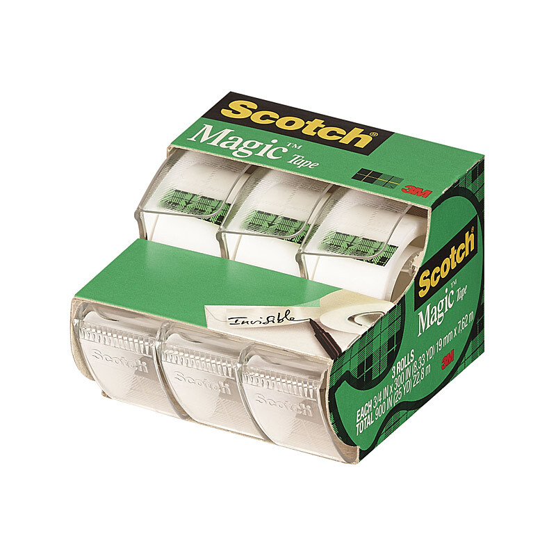 Scotch Magic Tape 3105 19mmX7.6M - Pack of 3 - Box of 6