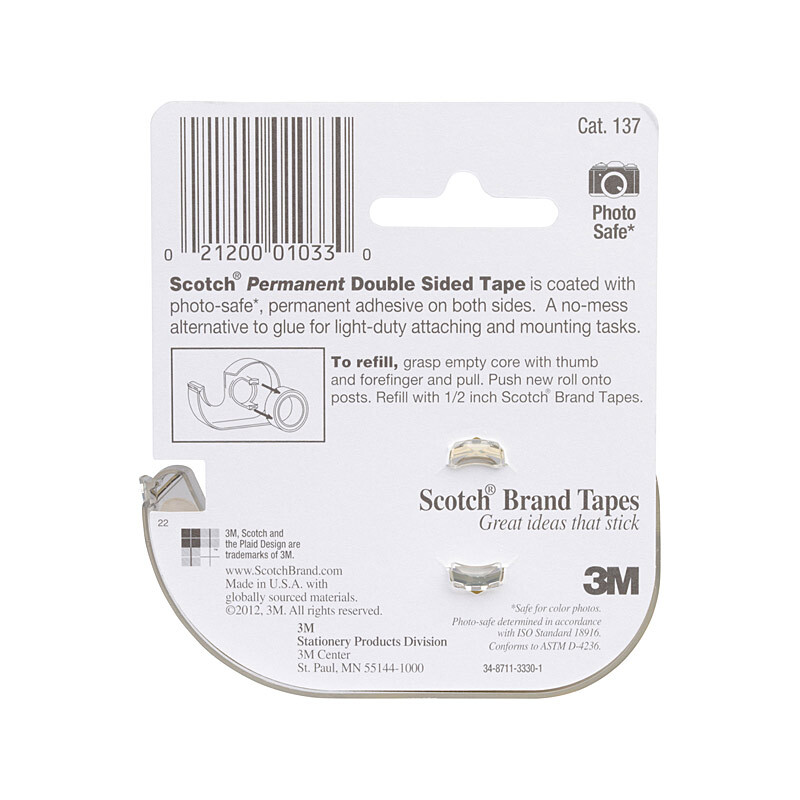 Scotch Double Sided Tape 137 - Pack of 12