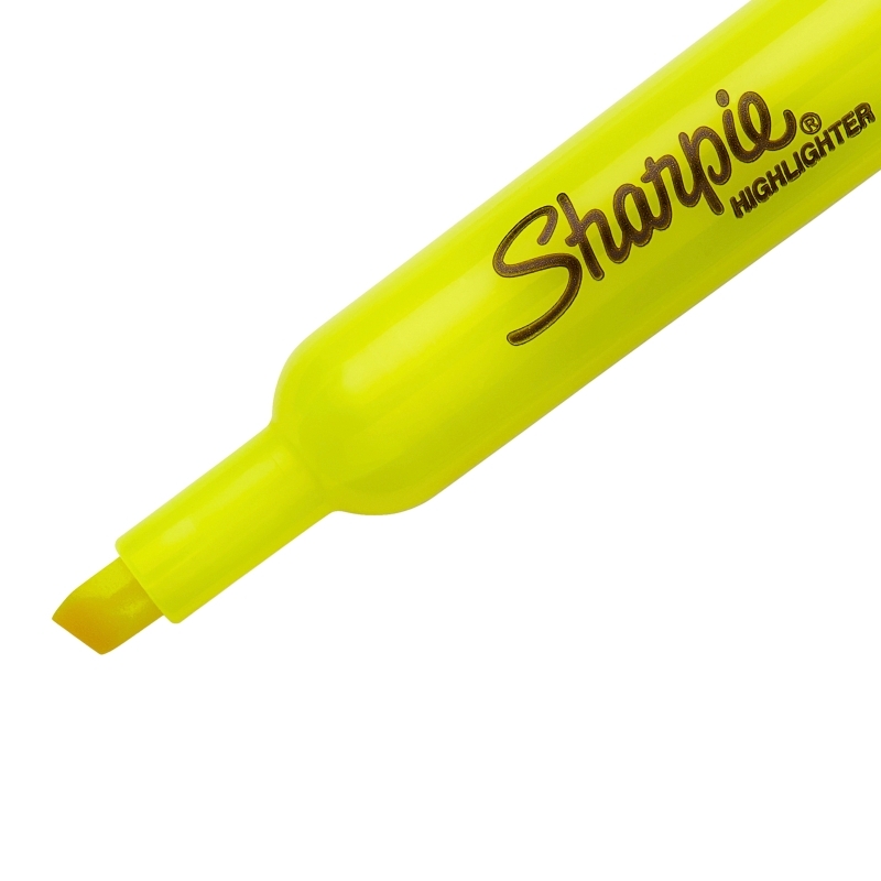 Sharpie Highlighter Tank Yellow - Pack of 12 - Box of 3 Sharpie Highlighter Tank Yellow - Pack of 12 - Box of 3