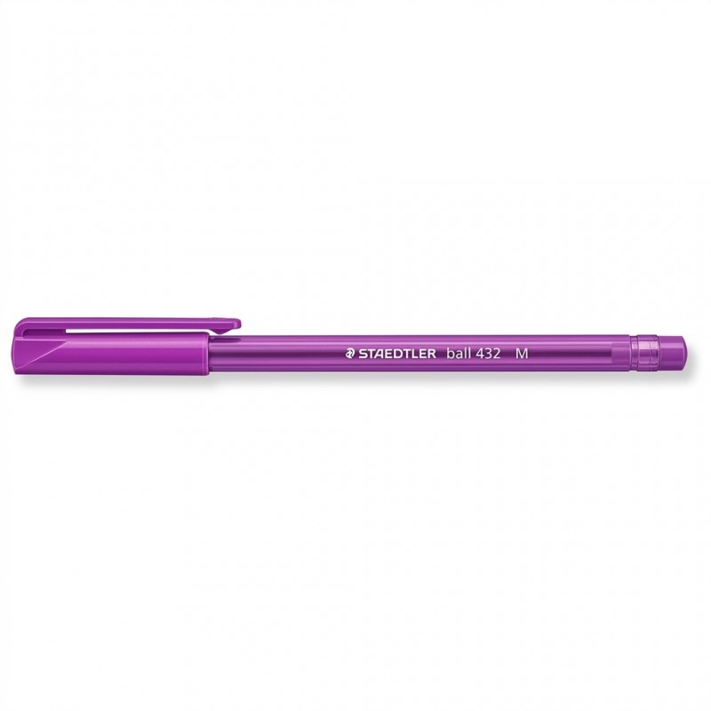 Staedtler 432 Triangular Ballpoint Pens Medium Violet, Cup of 40 Staedtler 432 Triangular Ballpoint Pens Medium Violet, Cup of 40