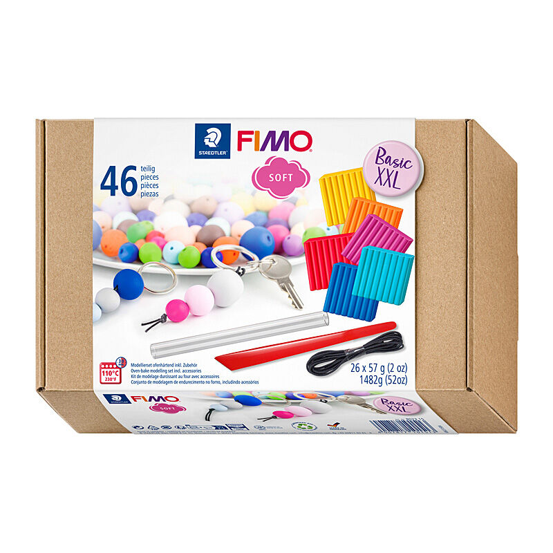 Staedtler 8023 FIMO Soft XXL Set for Modelling Clay