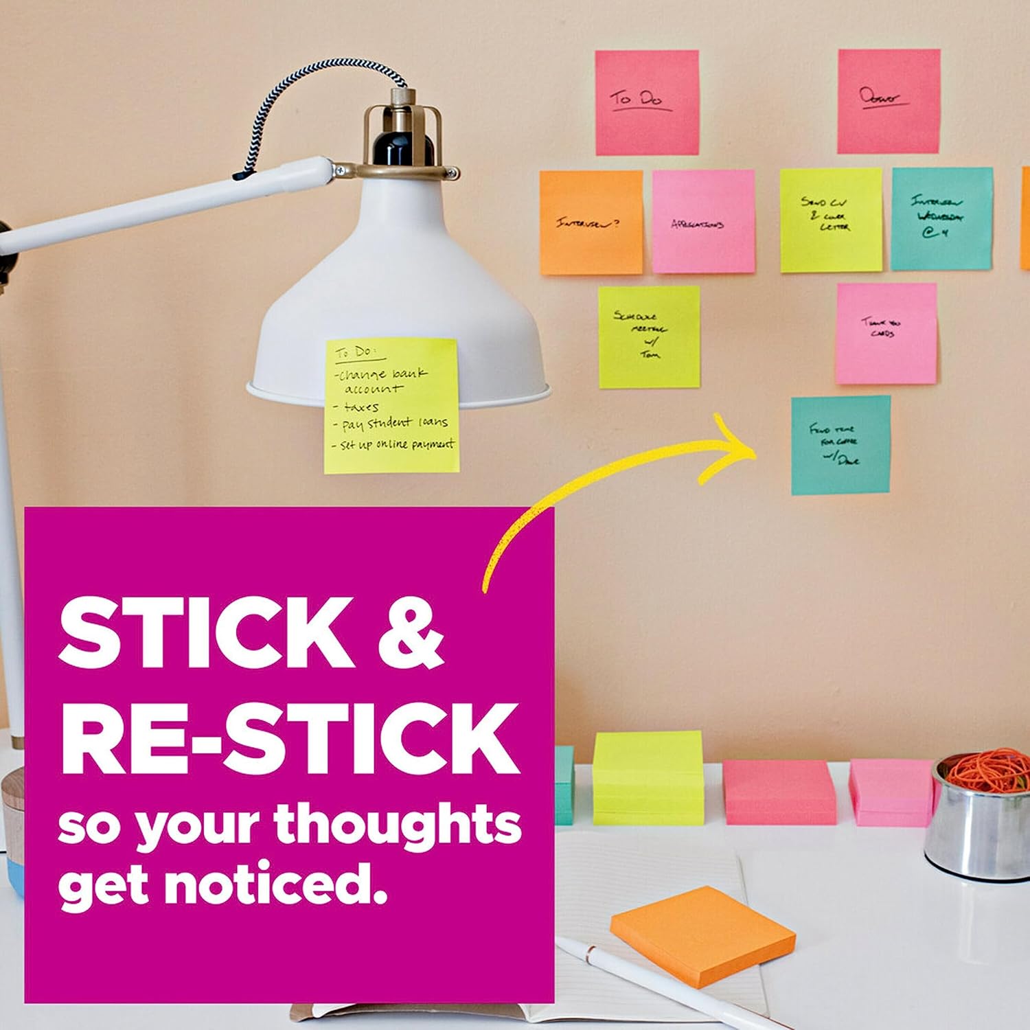 Post-It Super Sticky Notes 4490-SSMX - Pack of 1 - Box of 6