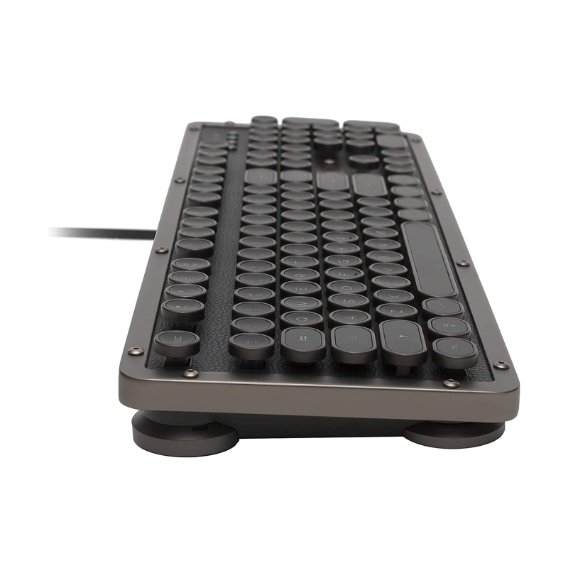 Azio Wired Retro Classic Keyboard - Black