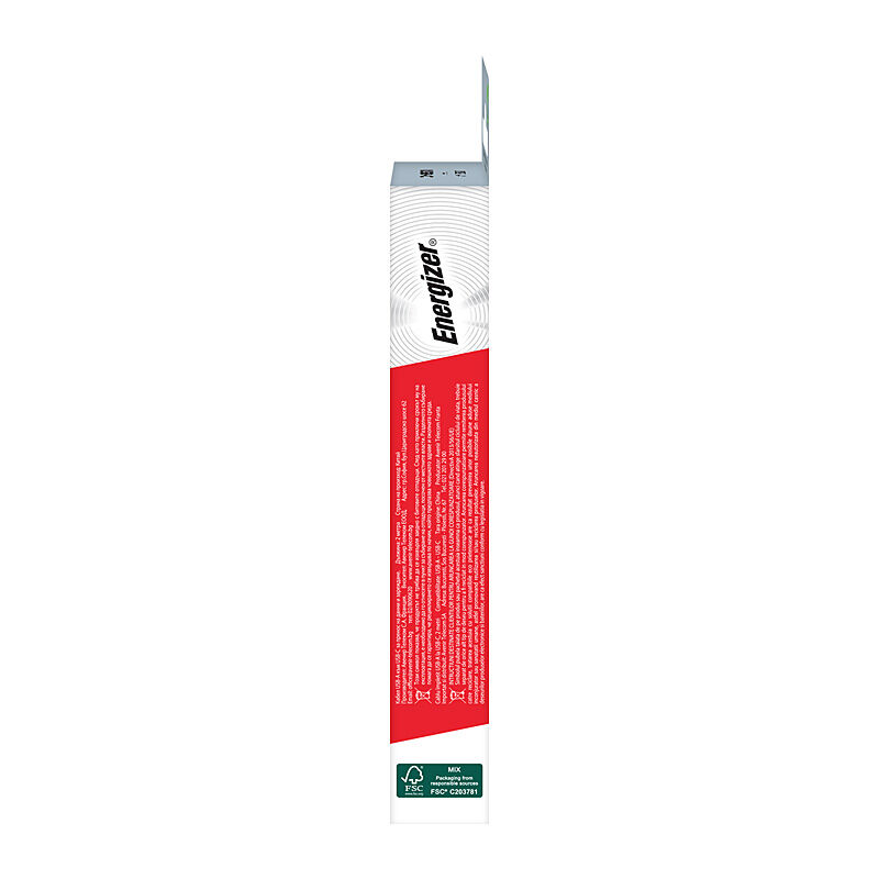 Energizer 2m TPE USB-A / USB-C Cable - Black Energizer 2m TPE USB-A / USB-C Cable - Black