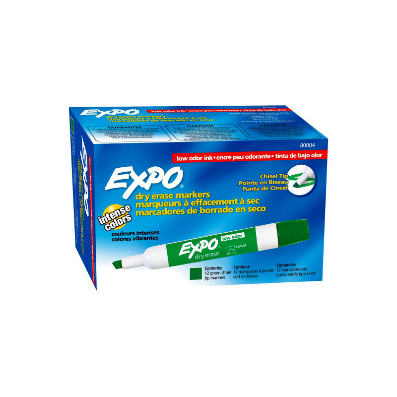 Expo Whiteboard Marker Bullet Tip Green - Box of 12