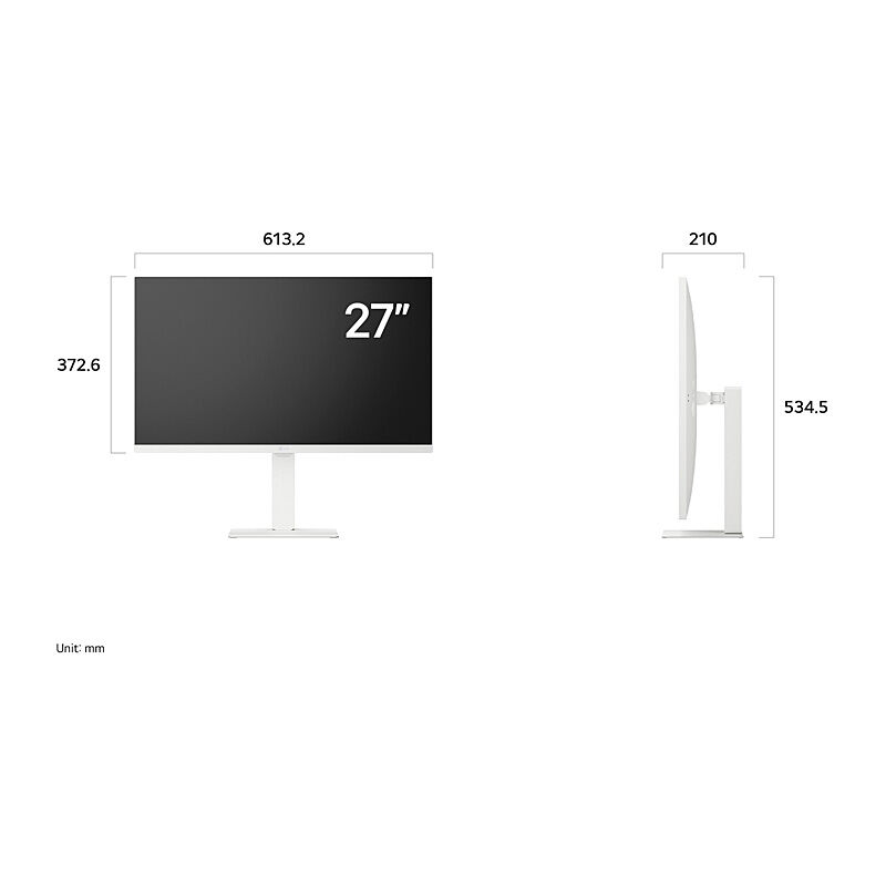 LG 27in 4K Smart Monitor 27U730SA-W.AAU